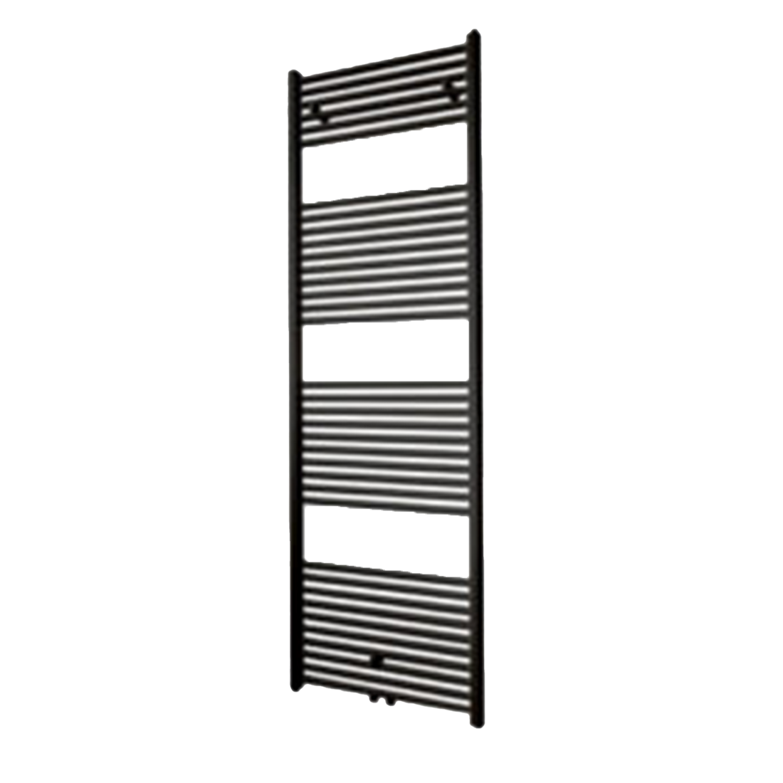 Dolphin | Lisa | Handdoekradiator | Met middenonder aansluiting (MM) | Matzwart | 672Watt | (75/65/20) – 1503x500mm