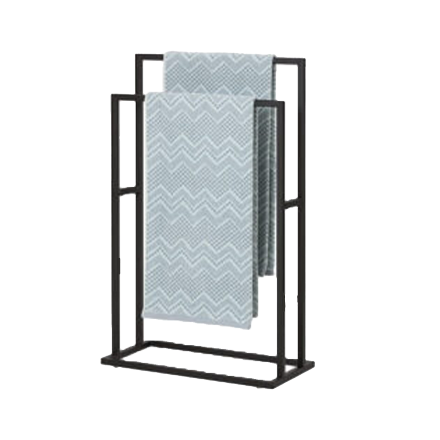 Sealskin | Carre | Handdoekrek | Vrijstaand | 48x24x78.5cm | Matzwart