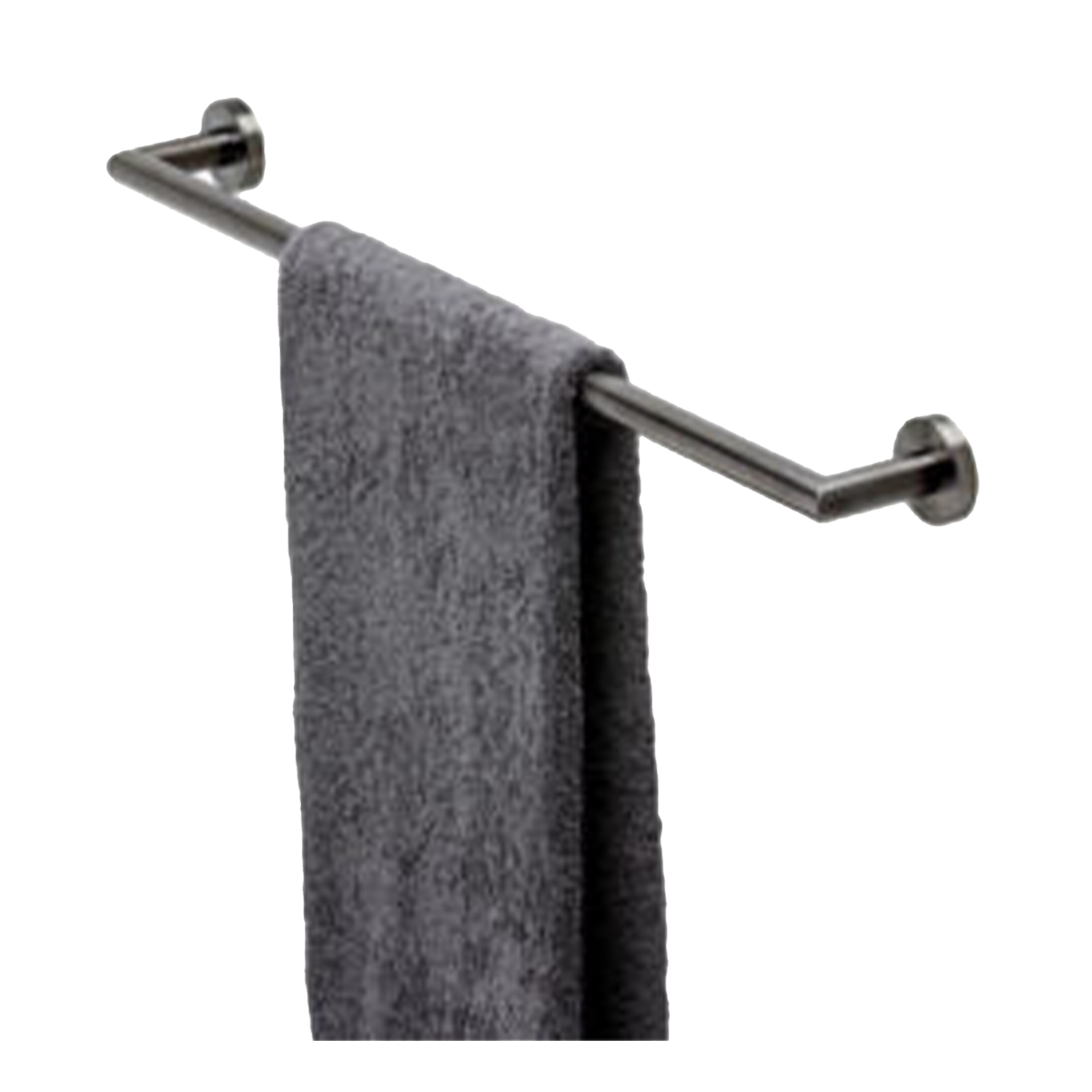 Geesa | Nemox | Handdoekrek | 64.8cm | Zwart Metaal Geborsteld