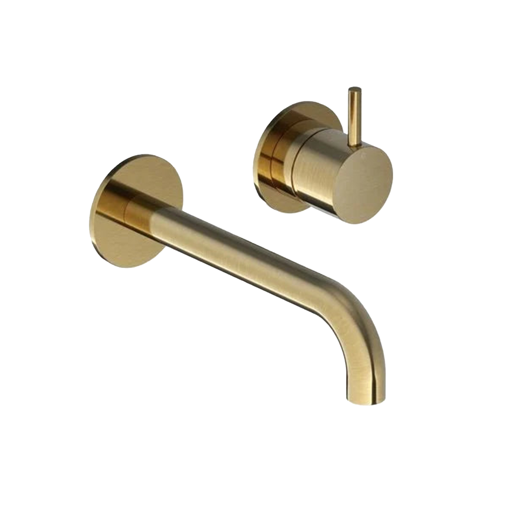 Hotbath | Cobber | Inbouw wastafelkraan | 18cm uitloop | Geborsteld Messing PVD