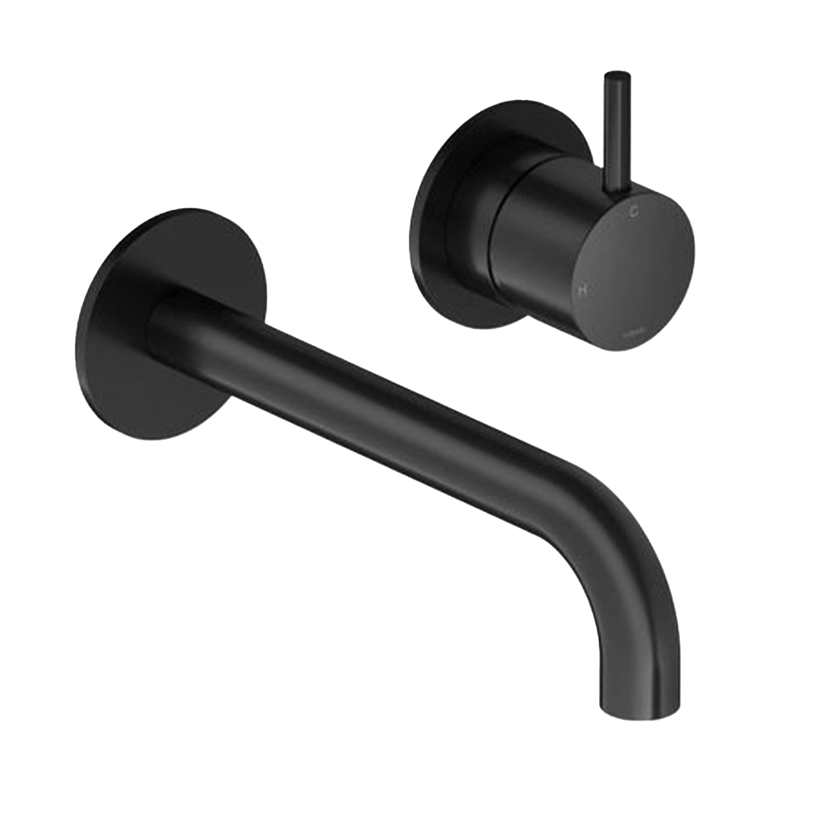 Hotbath | Cobber | Afbouwdeel | Inbouw wastafelmengkraan | Met 18 cm uitloop | Matzwart