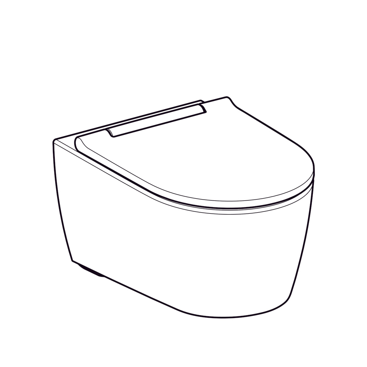 Geberit | One | WC-pack | Wandcloset | Diepspoel | Met Turboflush | 37x54cm | Closetzitting | Wit