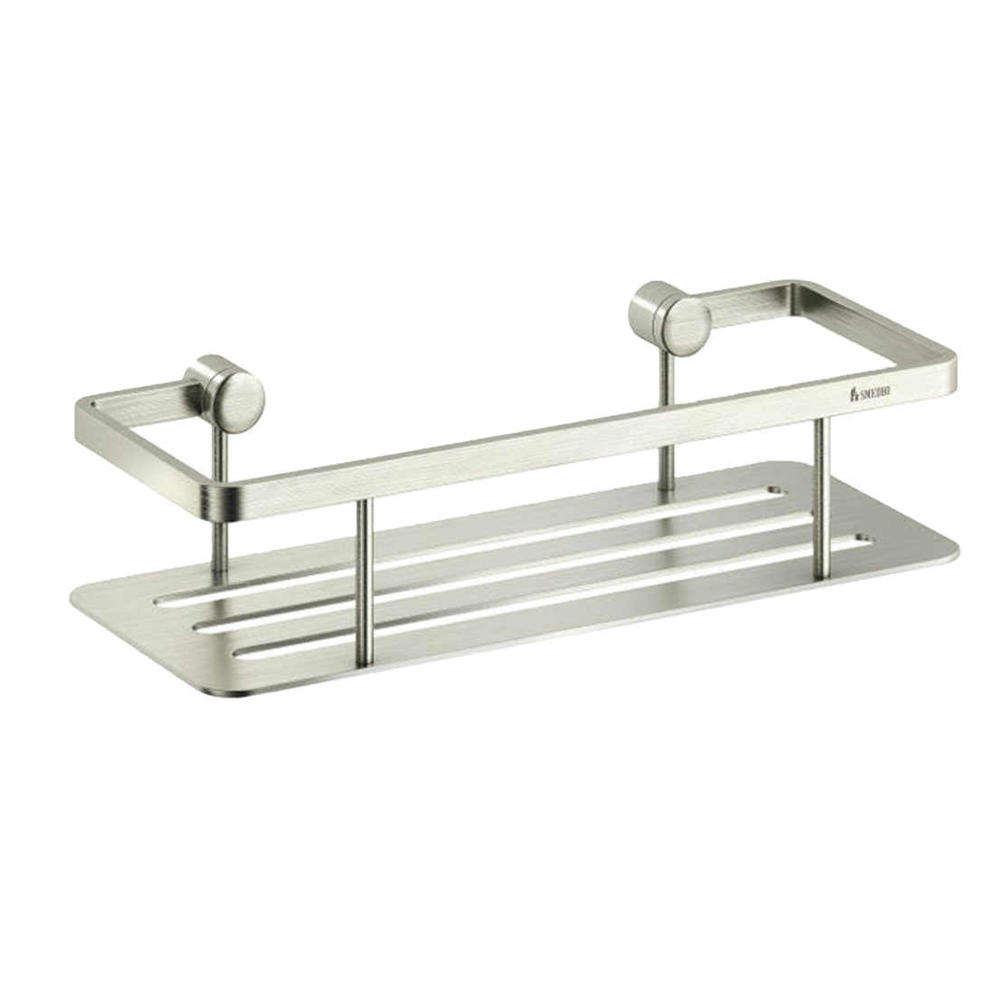 Smedbo Sideline douchekorf 25×10,3 cm met bodemplaat geborsteld nikkel