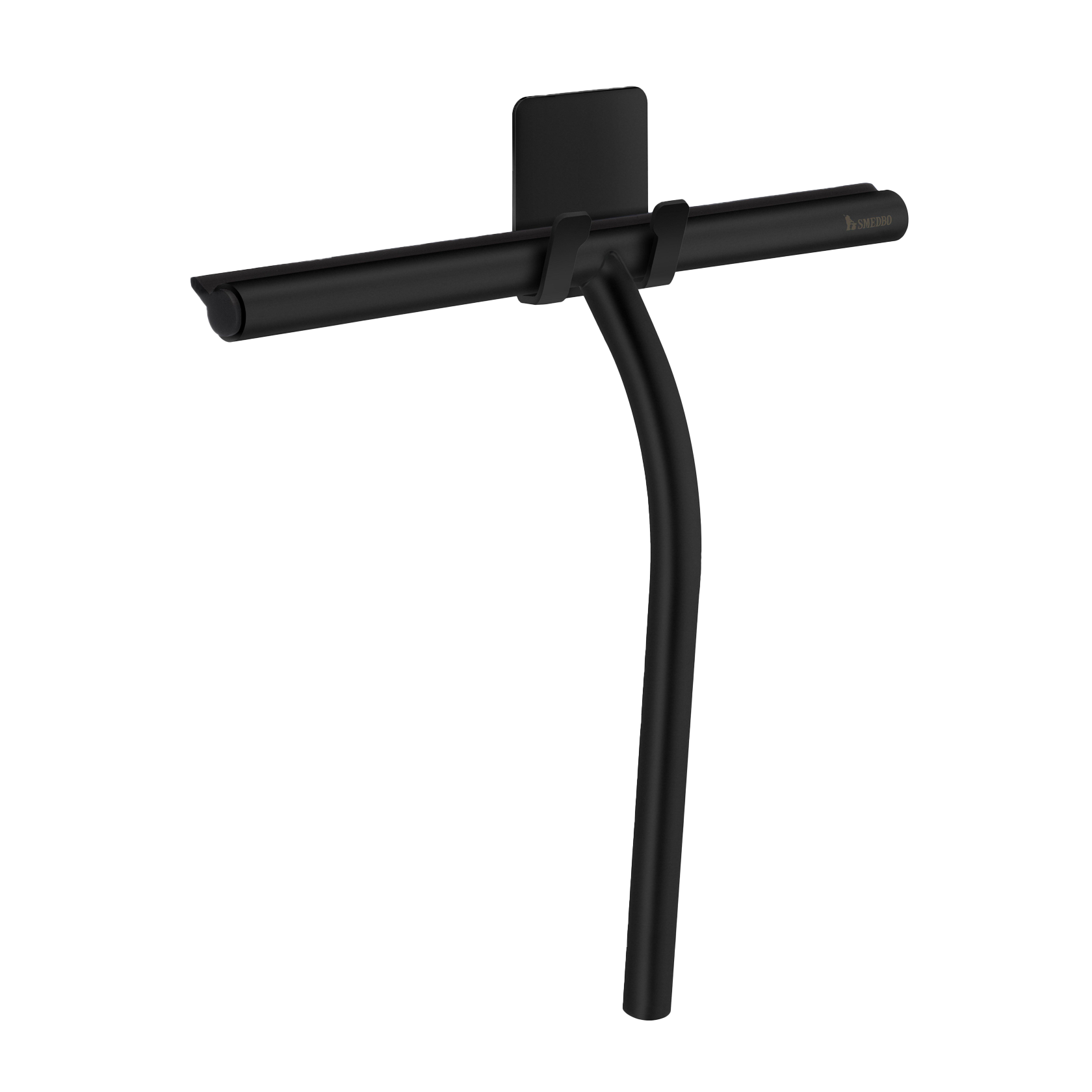 Smedbo | Sideline | Douchewisser | 24x21cm | zelfklevend&nbsp; | RVS Mat Zwart