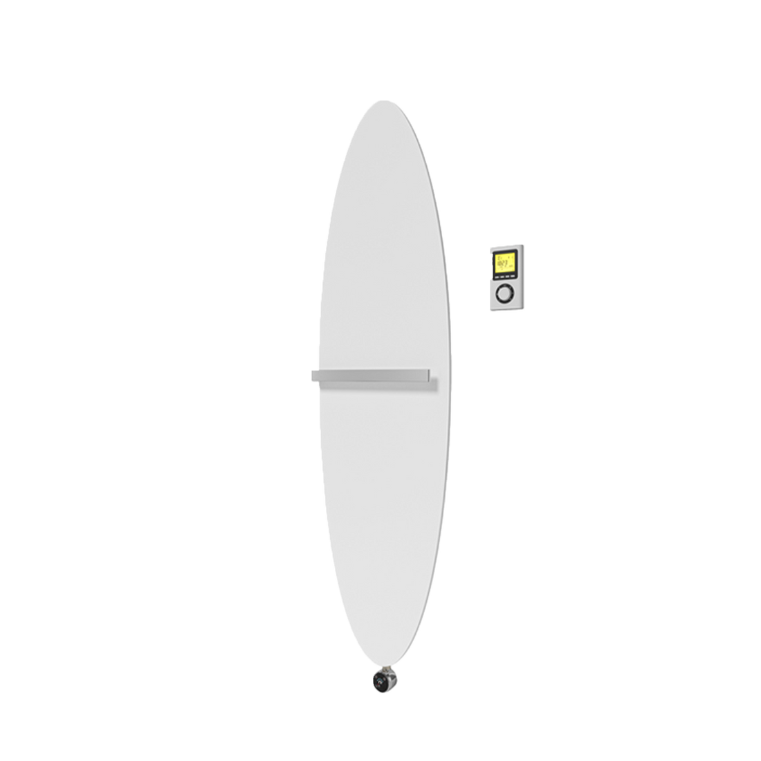 Radson | Ellipse | Elektrische radiator | 1390x390 | Mat | RAL 9016