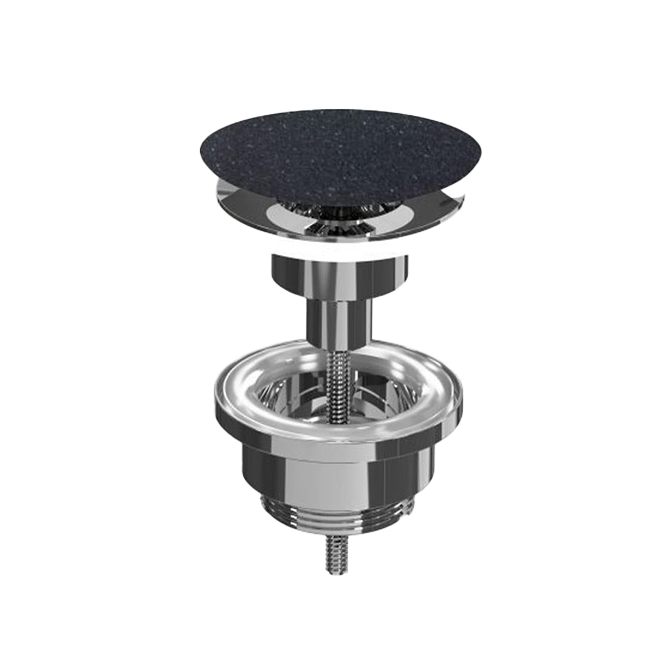 INK | Stop&amp;Go | Afvoerplug | Klikwaste | Quartz zwart