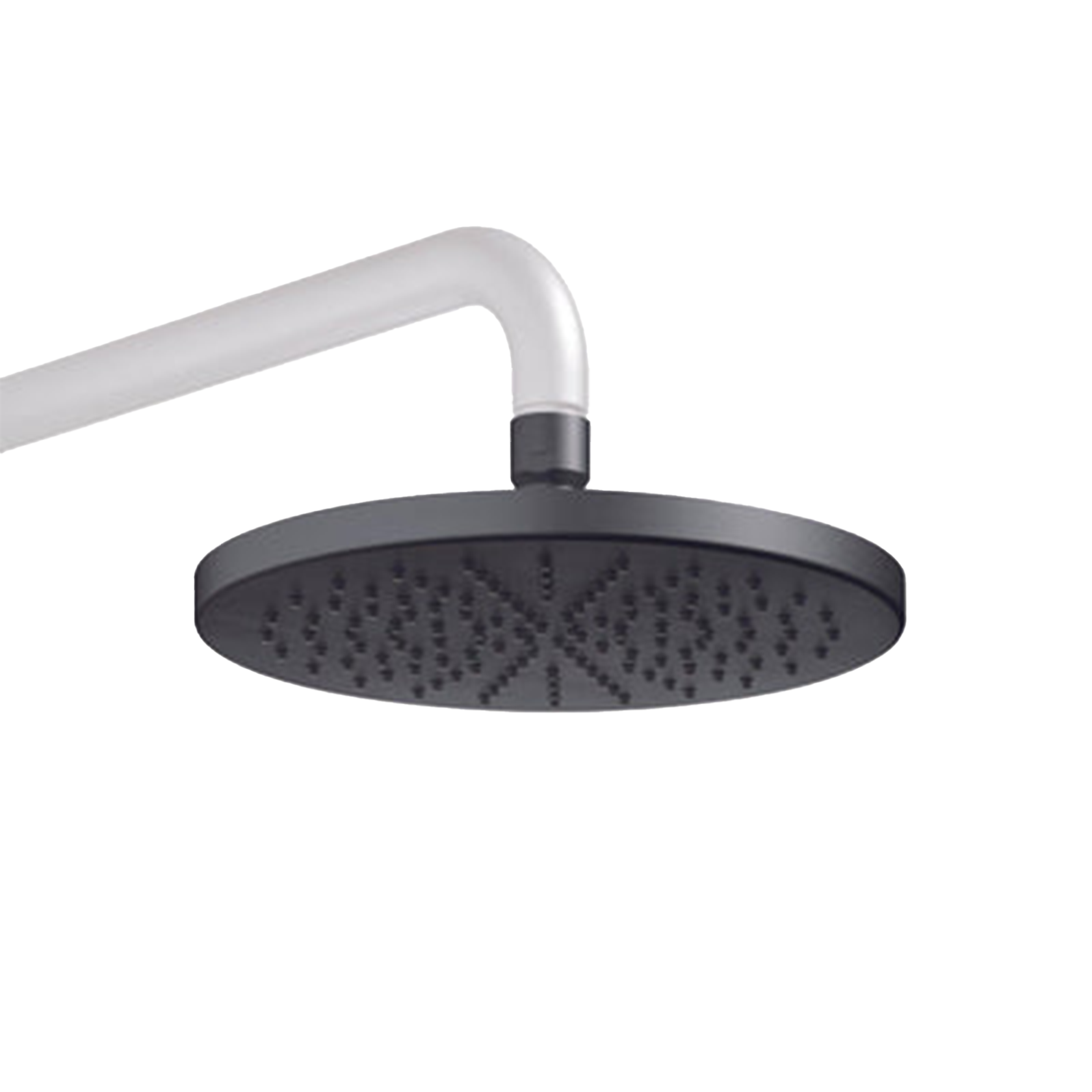 Hotbath | Mate | Hoofddouche | 30cm | Rond | Zwart chroom hoogglans