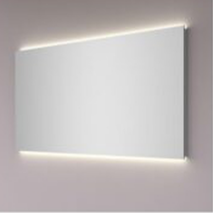 Hipp-Design | SPV10030 | Badkamerspiegel | 120x60cm | Met indirecte LED verlichting boven en onder | Met spiegelverwarming