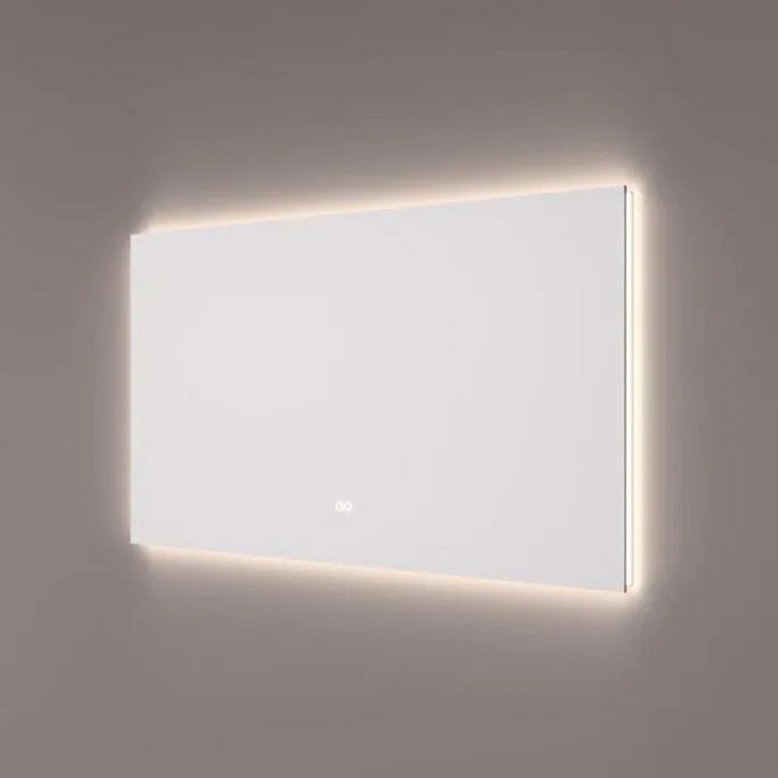 Hipp-Design | SPV12530BLKW | Badkamerspiegel | 120x70cm | Met indirecte LED verlichting rondom | Met spiegelverwarming