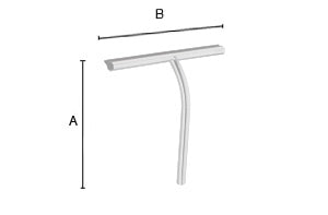 Smedbo | Sideline | Douchewisser | 24x21cm | Zelfklevend | RVS Gepolijst Edelstaal