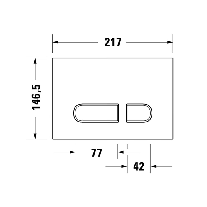 Duravit | Durasysteem | A1 Bedieningsplaat | Brons Geborsteld