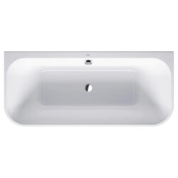 Duravit | HappyD.2 Back To Wall | Bad | Acryl | Half vrijstaand | 180x80x46cm | met paneel | Wit