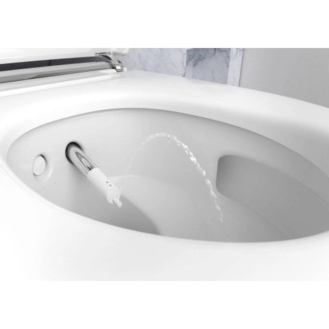 Geberit | AquaClean | Mera | Comfort | Douche-WC |&nbsp; Met geurafzuiging en warme luchtdroging | Met ladydouche en Softclosezitting | Glanswit