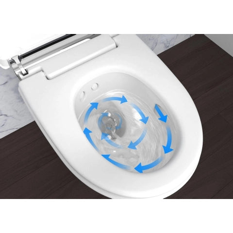 Geberit | AquaClean | Mera | Comfort | Douche-WC |&nbsp; Met geurafzuiging en warme luchtdroging | Met ladydouche en Softclosezitting | Glanswit