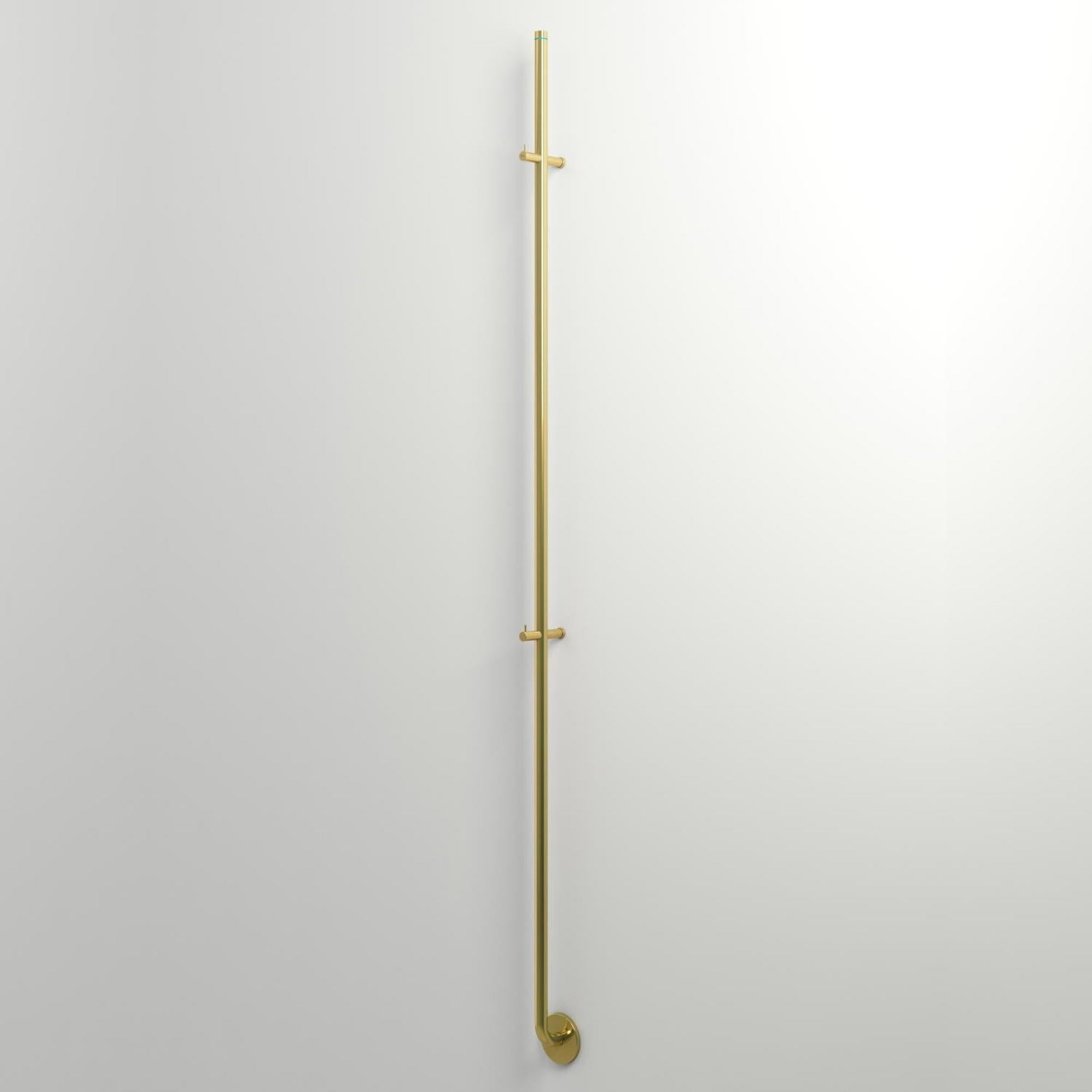 Instamat | Jay | Elektrische handdoekradiator | 172cm hoog | 29Watt | Geborsteld Messing