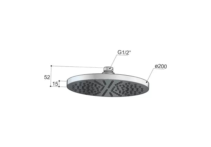 Hotbath | Mate | Hoofddouche | 20cm Rond | Koper Geborsteld PVD