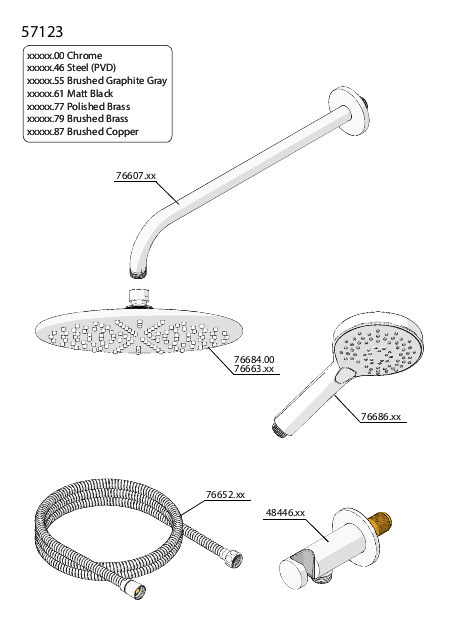 Damixa | Silhouet | HS1 | Inbouw douche thermostaat systeem | Grafietgrijs PVD