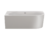 Xenz Fay halfvrijstaand hoekbad 180x80cm – glans wit – links – met badafvoer-/overloopcombinatie glans wit