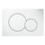 Geberit Sigma01 bedieningplaat, 2-toets spoeling frontbediening voor toilet 24.6×16.4cm wit