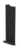 INK Anglo hoekplanchet 20 x 20 x 72 cm mat zwart staal